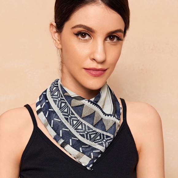 ๐ฅ 1 LEFT! FACE MASK BOHO GEOMETRIC SCARF #15 - Picture 3 of 8